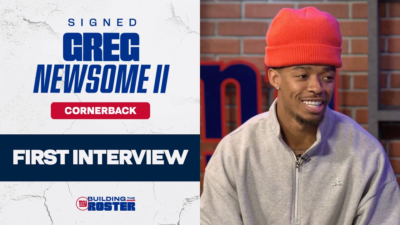 First Interview: Cornerback Greg Newsome II on Joining the Giants | New York Giants