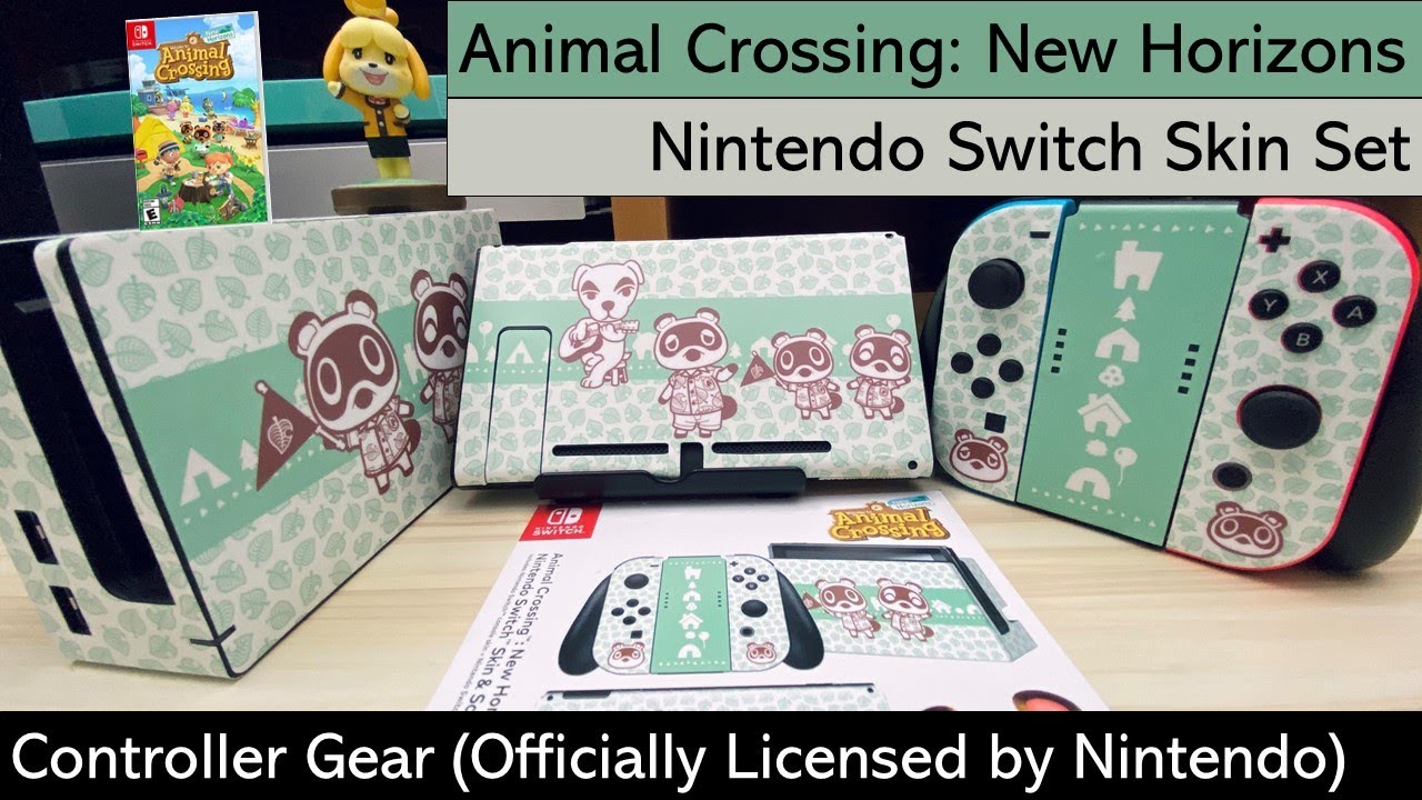 Nintendo Switch Animal Crossing New Horizons Decal Skin Set (Officially Licensed)