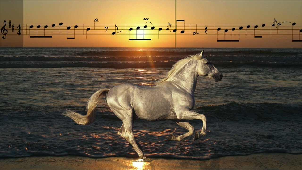 Конь -  Выйду ночью в поле с конём - Ноты для саксофона альт