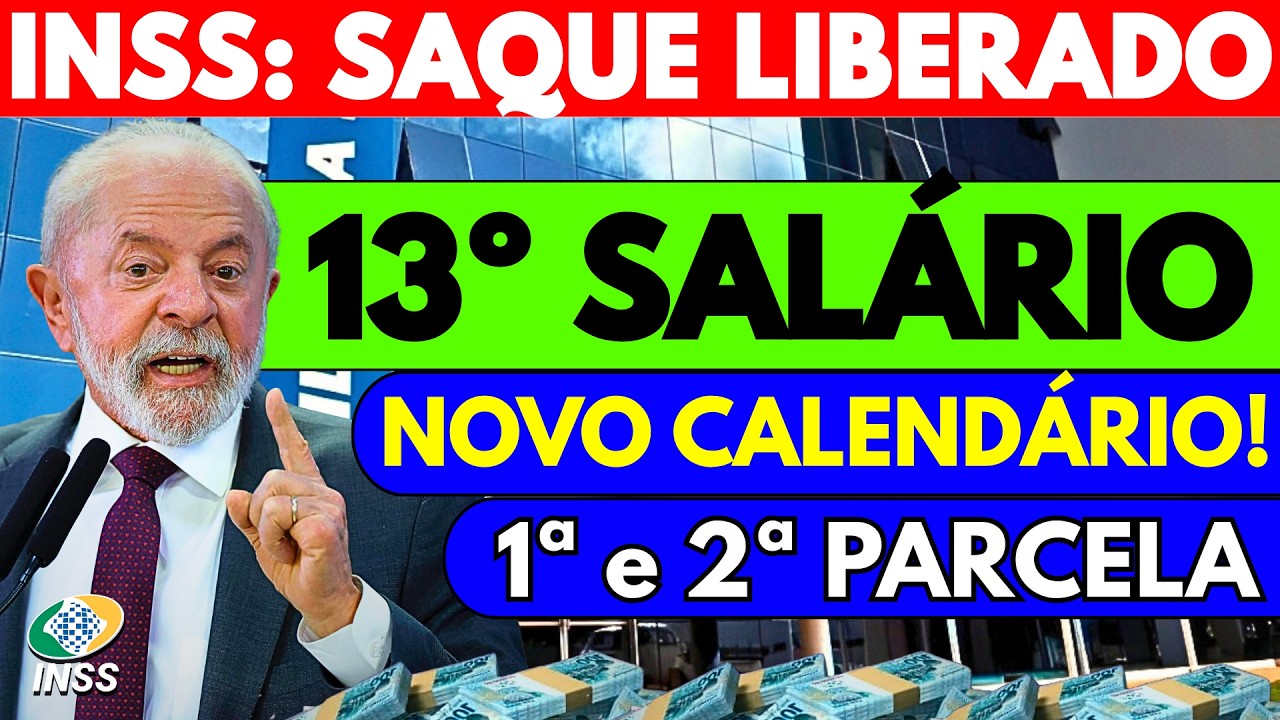 ÚLTIMA HORA: INSS MUDA a DATA da 1ª e 2ª PARCELAS do 13º SALÁRIO!