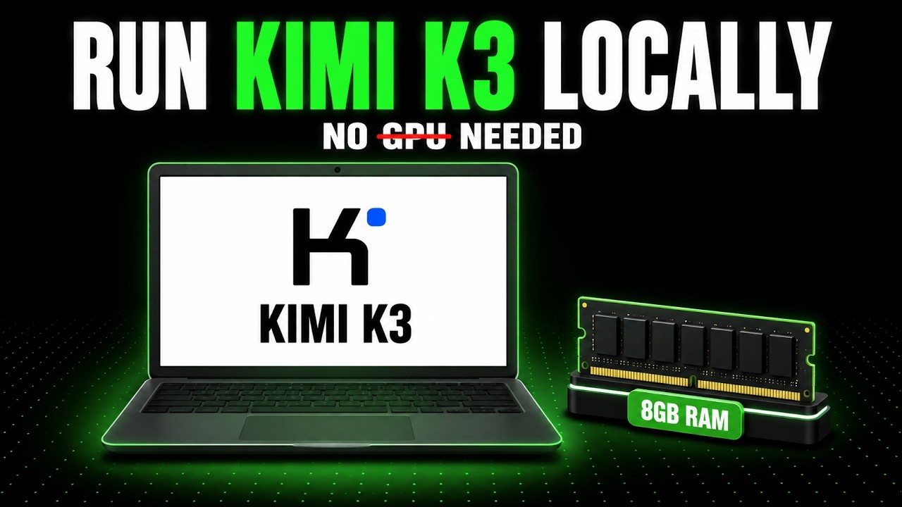 Запуск Kimi K3 на 8 ГБ ОЗУ (без GPU)