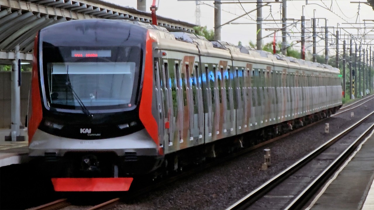 [4K] Stasiun Telaga Murni: Kompilasi Kereta CLI-125, JR 205, CC 206 | KRL Commuter Line (2/4)