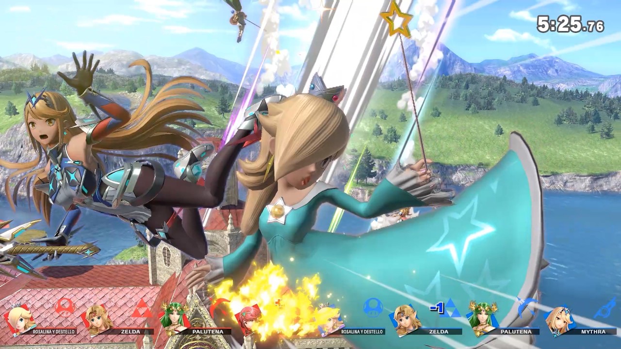 Smash Ultimate - Vs Team Blue Goddesses Battle (Only Blast and Screen KO) #5