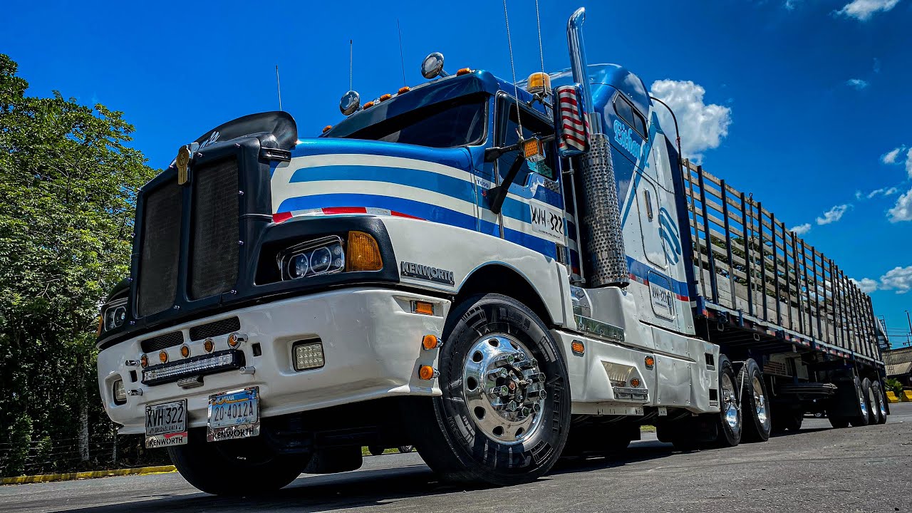 Edición especial KENWORTH T600 del año 1993 con camarote ingles, caja de extra, troques con bajos
