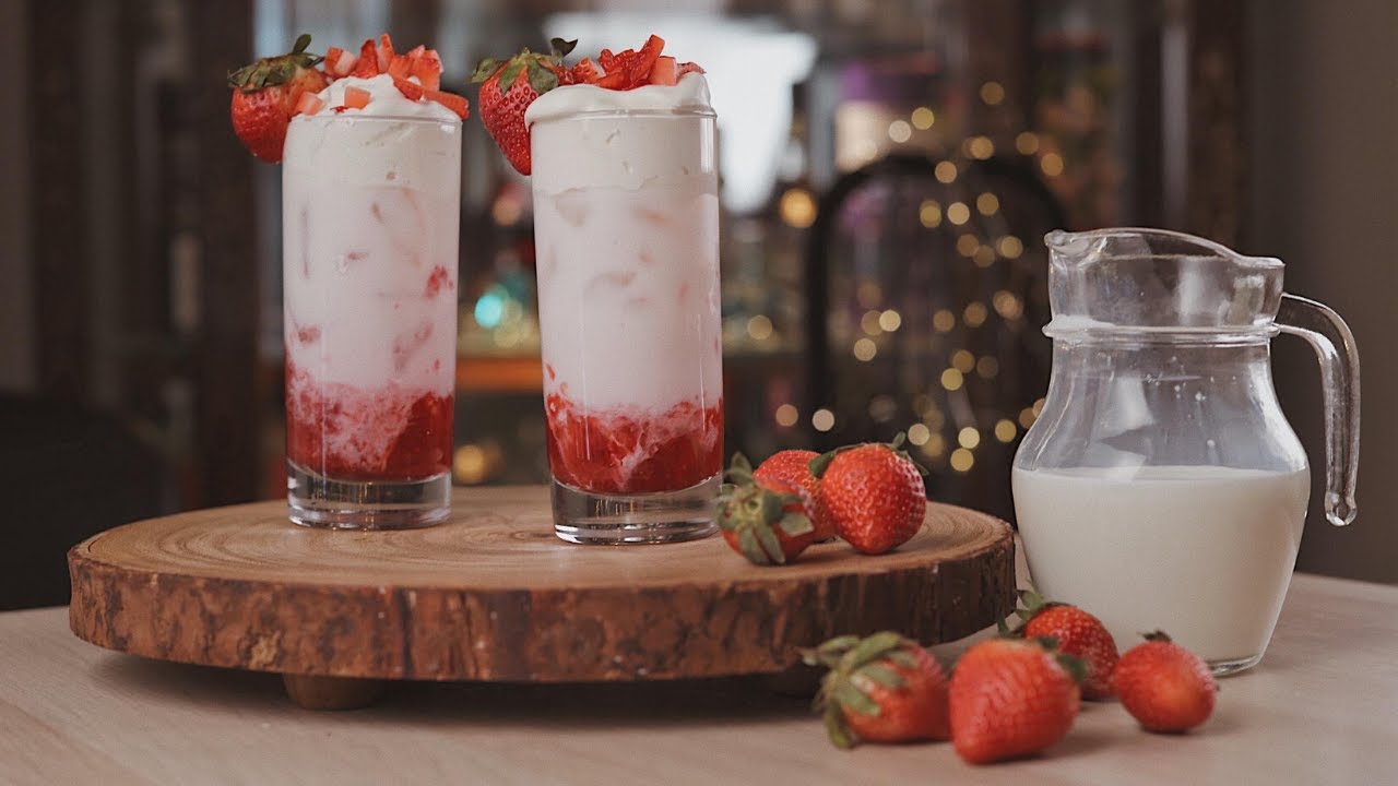 Korean Strawberry Latte Homestyle Recipe
