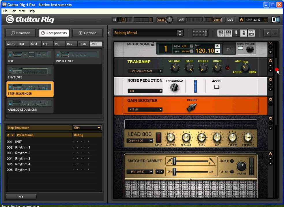 Guitar Rig 4 Tutorial - Sequencer