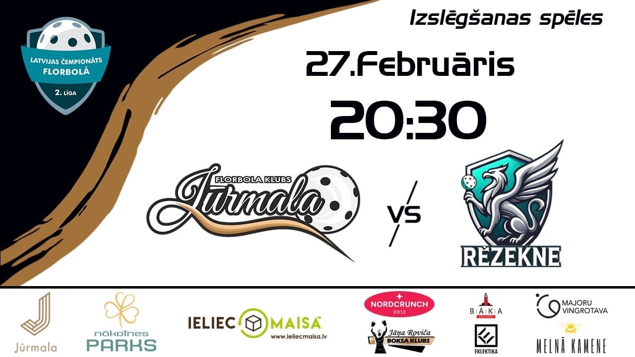 Florbola Klubu Cīņa Jūrmala VS Rēzekne