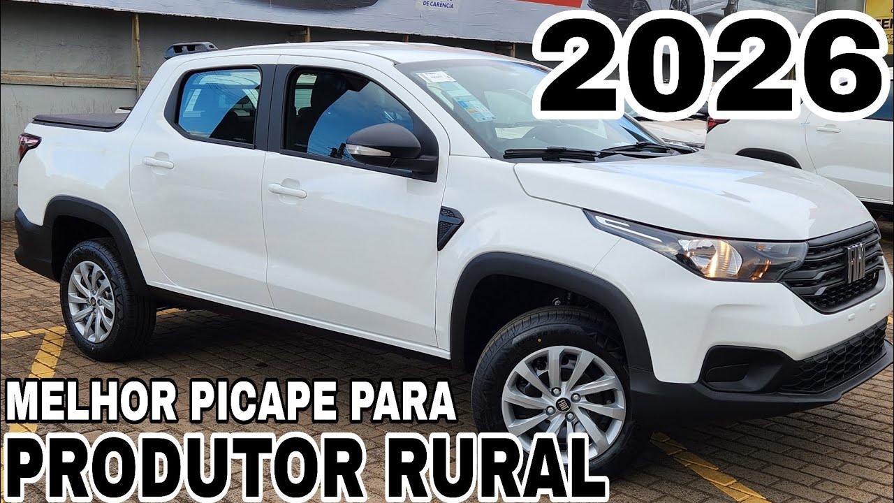 NOVA FIAT STRADA FREEDOM 1.3 CABINE DUPLA 2026 EM DETALHES | Picape do Produtor Rural!!!