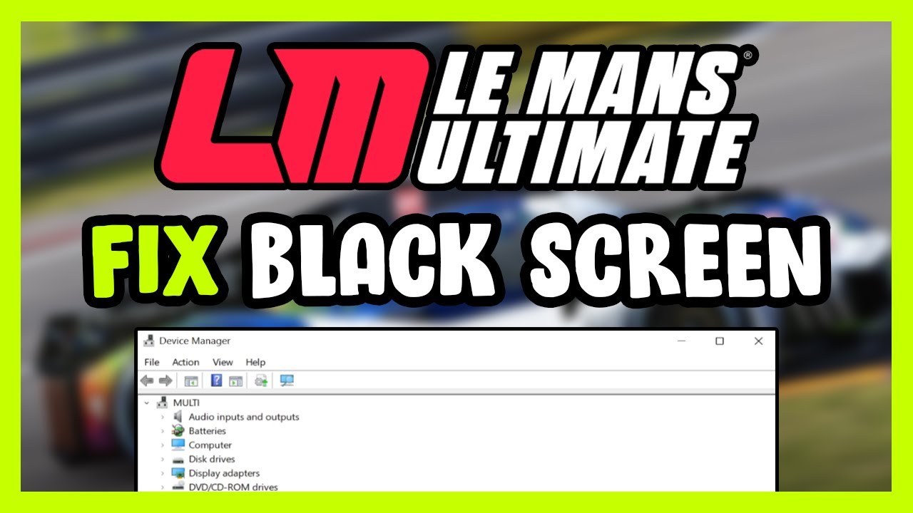 Как исправить черный экран Le Mans Ultimate!