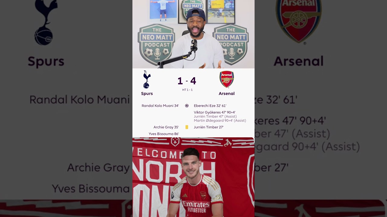 Pressure absorbed. Rivals demolished. Arsenal go 5 points clear after a dominant North London
