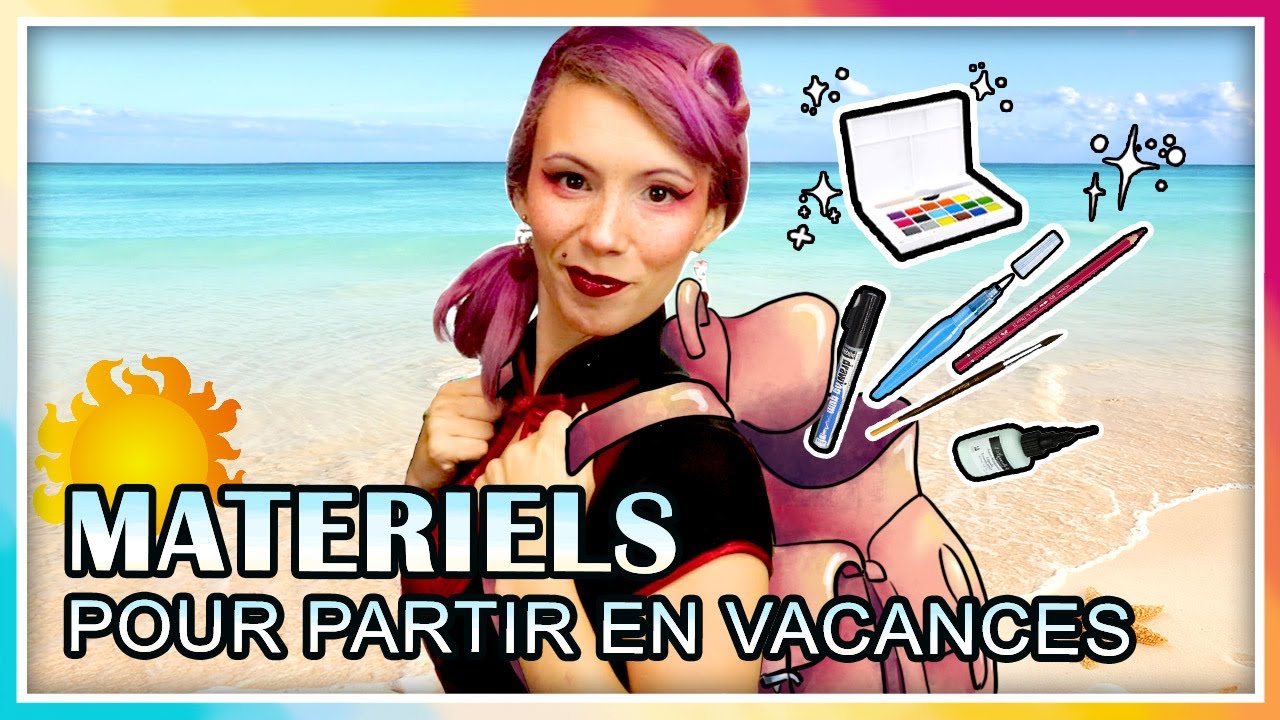 🌞⛱️ SPÉCIAL VACANCES I Quel matériel de dessin / aquarelle pour voyager léger ? KIT CARNET DE VOYAGE
