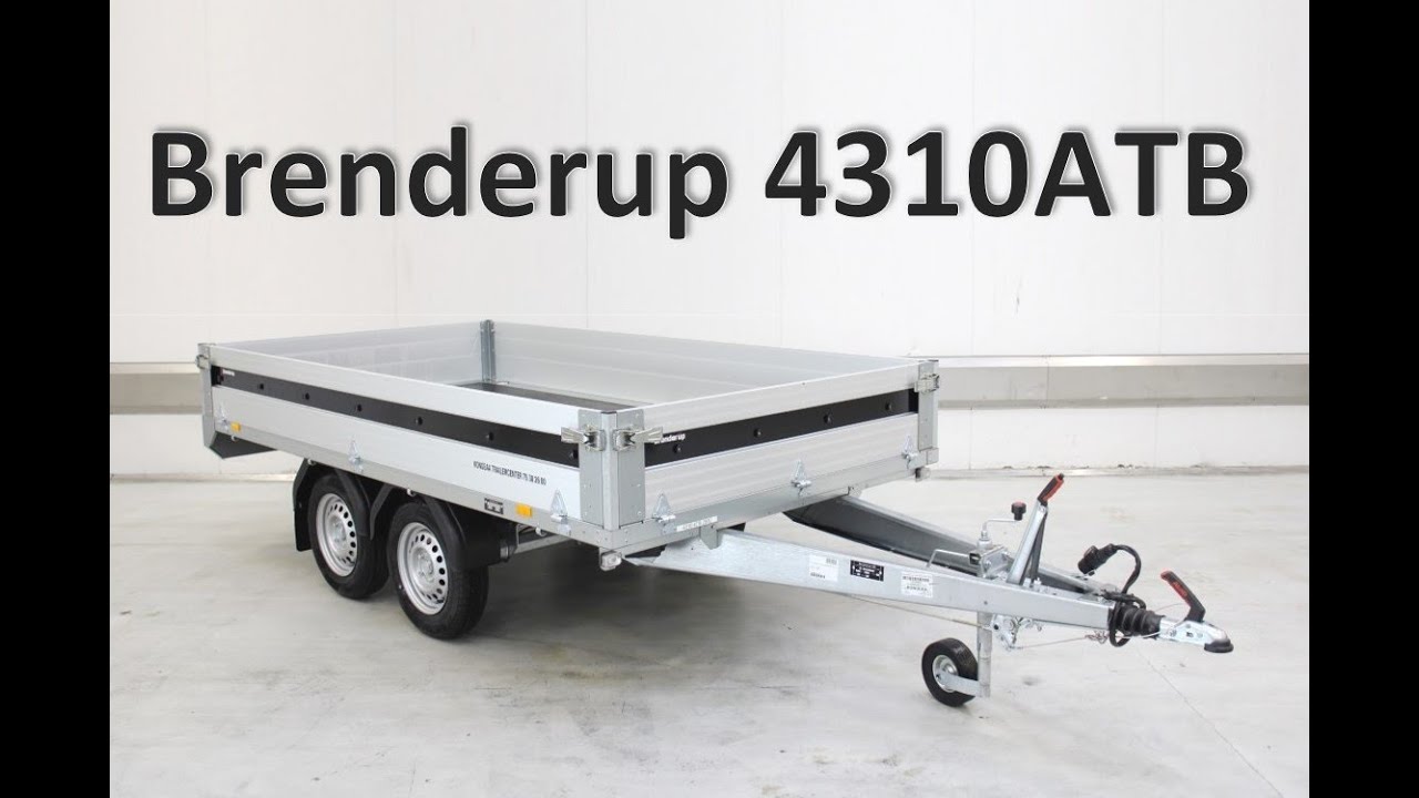 Brenderup 4310ATB 2000 - dobbeltakslet ladtrailer, boogietrailer, entreprenør trailer