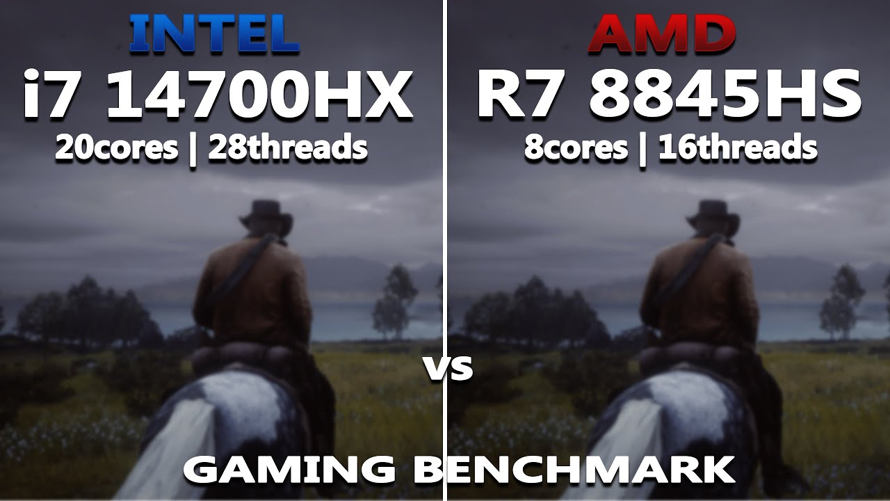 AMD Ryzen 7 8845HS vs INTEL i7 14700HX Gaming Benchmark Test | tested in 10 Games | RTX 4060 |