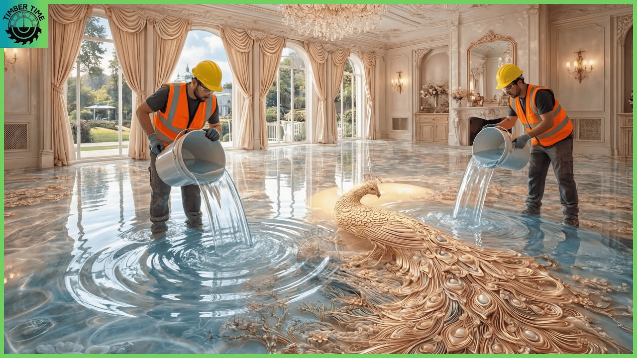 Top 8 Luxurious Epoxy Floors Featuring Resin Pours with Stone, Wood and 3D Design