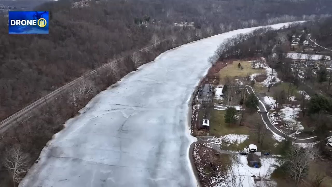 Firefighters monitoring Youghiogheny River for potential floods caused by ice jams