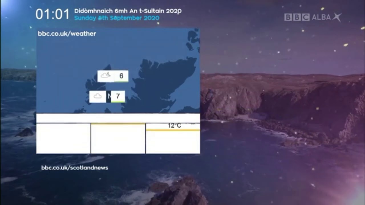 BBC Alba Closedown - Sunday, 6th September 2020