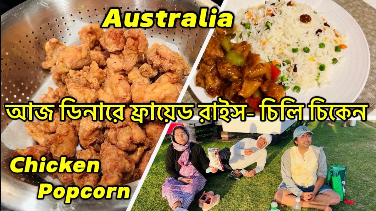 Dinner এ Fried Rice-Chilli Chicken| St.Kilda Beach এ দারুণ মজা হলো।Daily Life in Melbourne,Australia