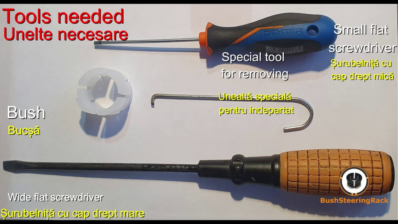 How to change the bush of the steering rack