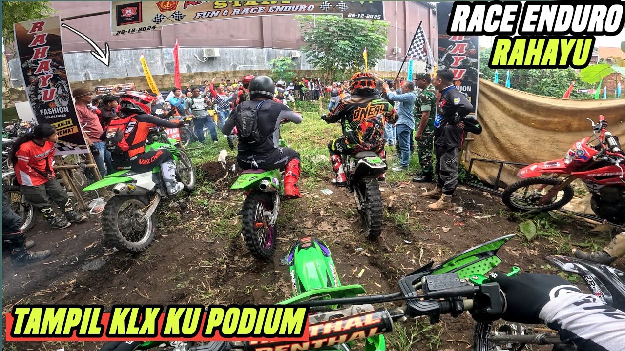 Akhirnya KLX ku bisa PODIUM race enduro RAHAYU 