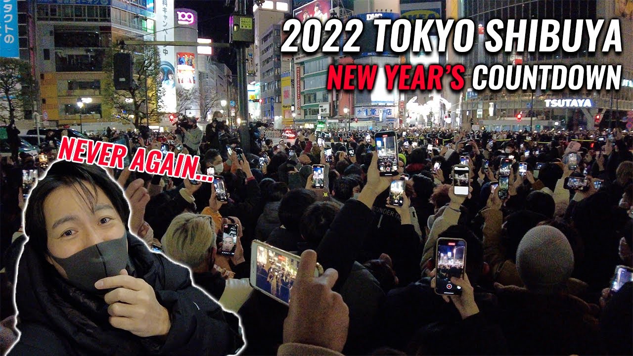 2022 Chaotic Tokyo Shibuya Crossing Count Down for New Year Ep. 326