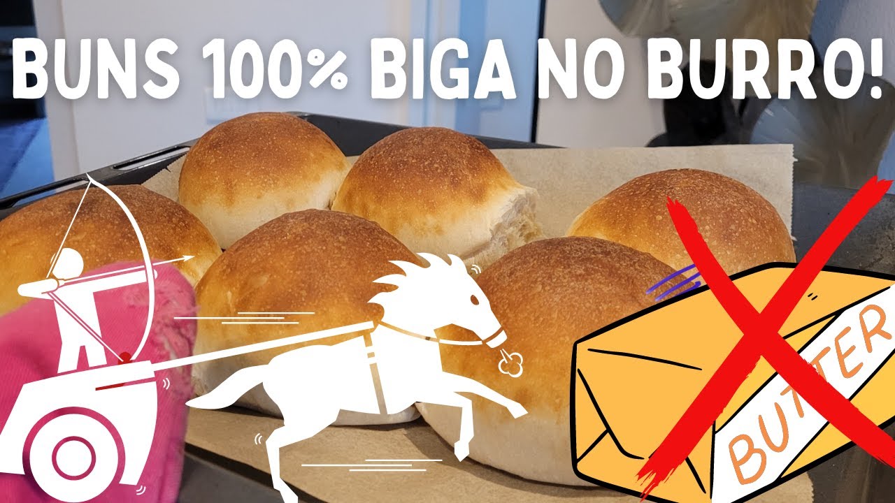 Buns, panini per Hamburger: 100% BIGA senza burro! (video integrale)