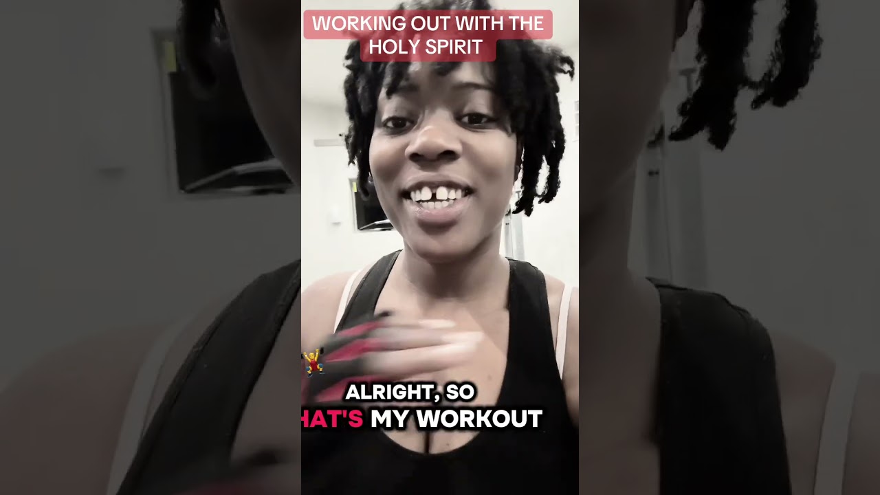 Including the HOLY SPIRIT IN MY WORK OUT … #encouragement #faith #mentalhealth #word #jesuslovesyou 