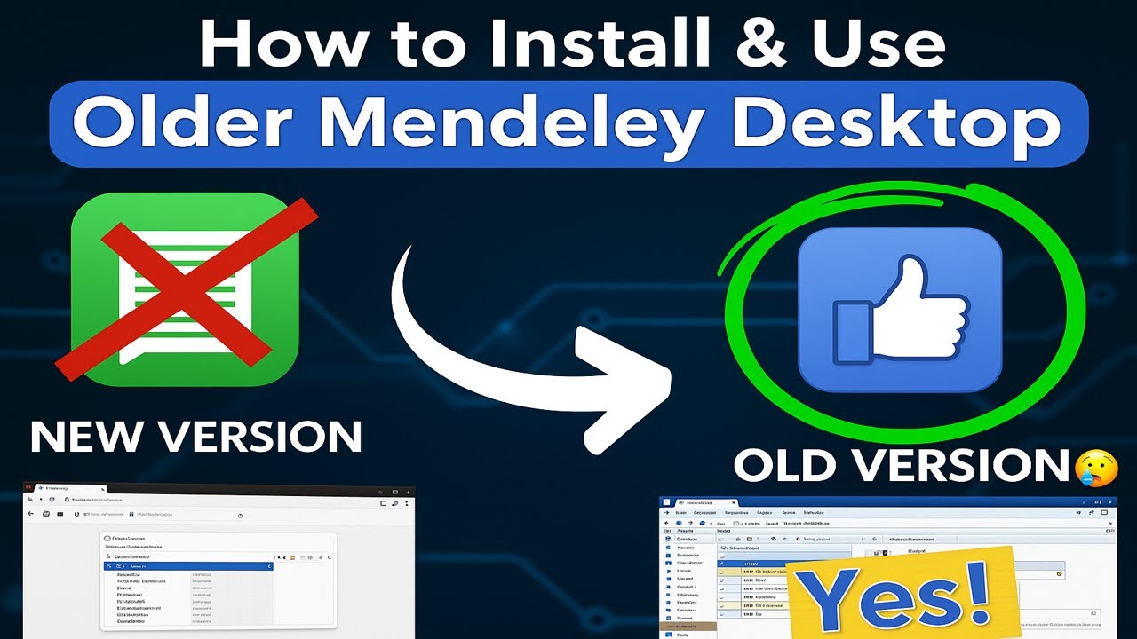 How to Install & Use Mendeley Desktop (Old Version) | Step-by-Step Tutorial 2025