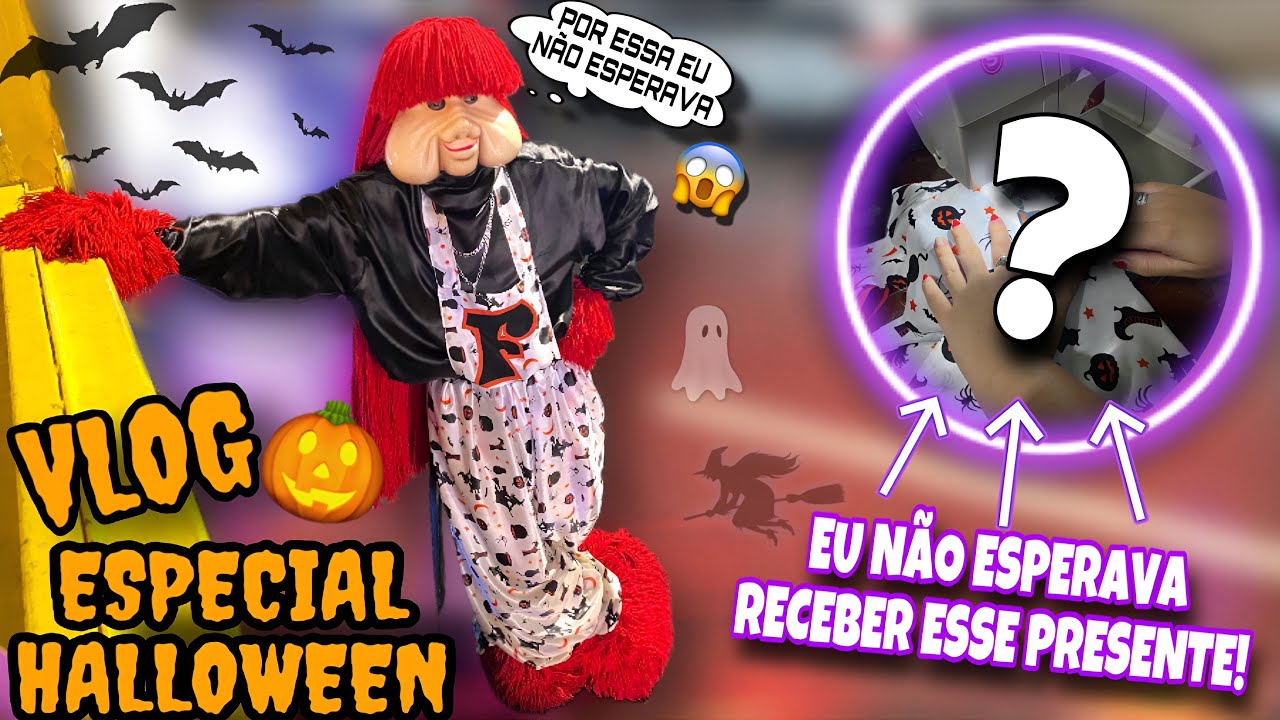 VLOG • ESPECIAL DE HALLOWEEN NA CARRETA MEGA TREM🎃 GANHEI UMA FANTASIA NOVA😱