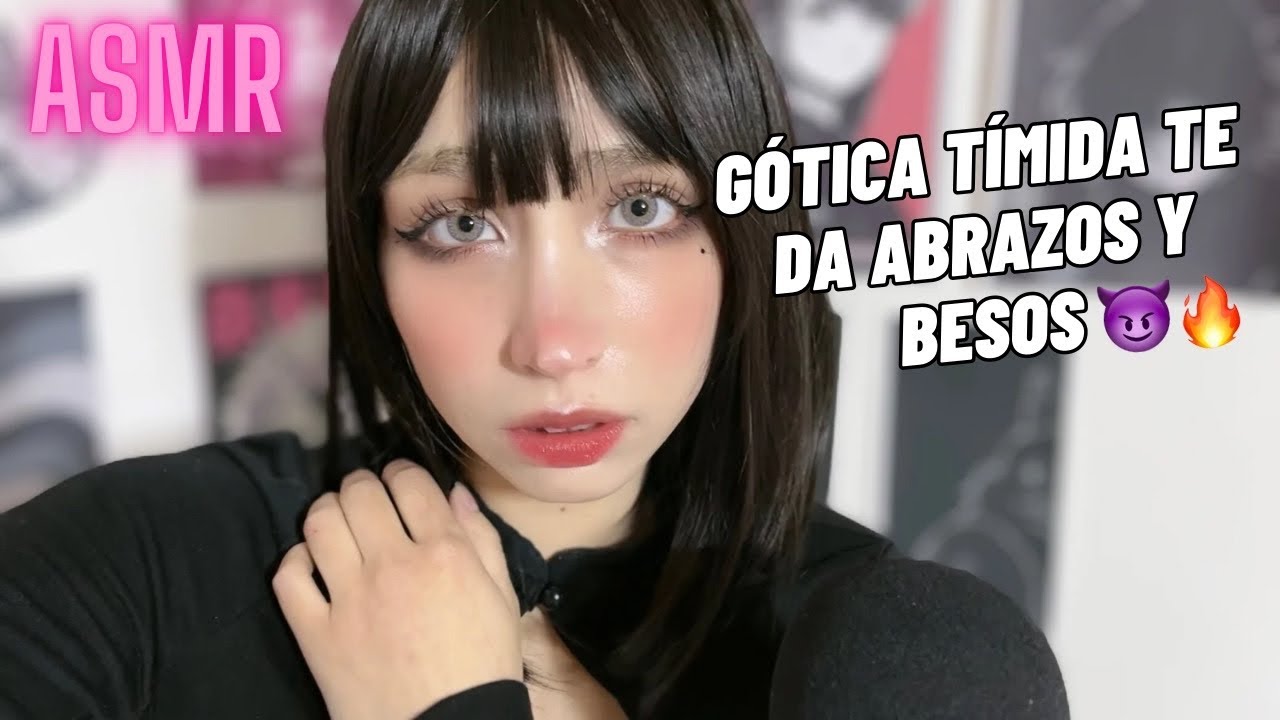 POV: Gótica tímida te da abrazos y besos 😳💋🔥 ASMR SOFT SPOKEN