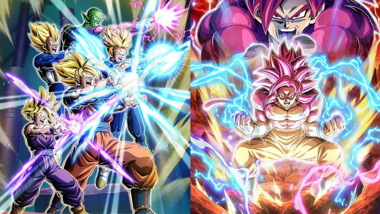LR STR SSJ GOKU + LR STR SSJ4 GOKU Rotation! | DBZ Dokkan Battle