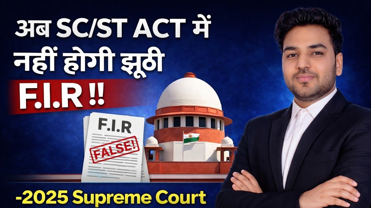 सुप्रीम कोर्ट का नया फैसला ? - अब SC/ST Act में नहीं होगी झूठी F.I.R ? False Court Cases Quash