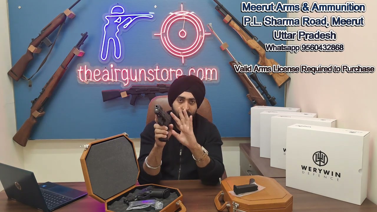 Werywin Defence Victor .32 bore Pistol unboxing review video 