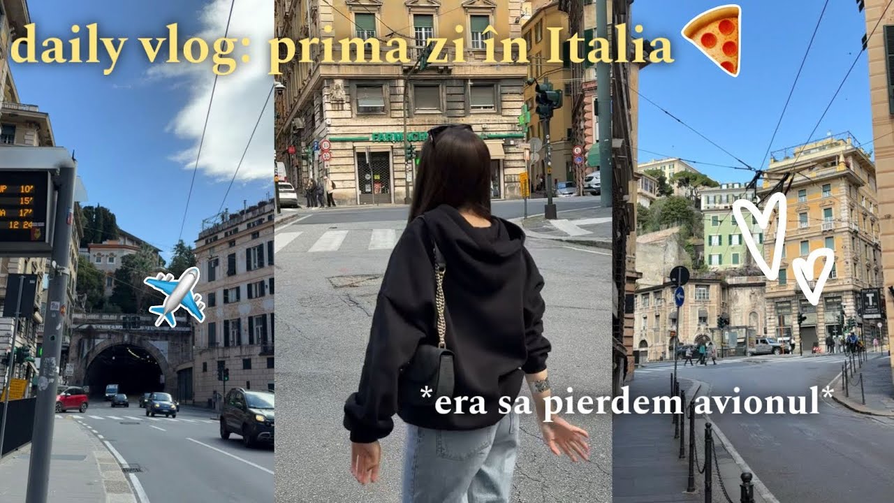 Daily Vlog: prima zi în Italia 🇮🇹 || aproape am pierdut avionul
