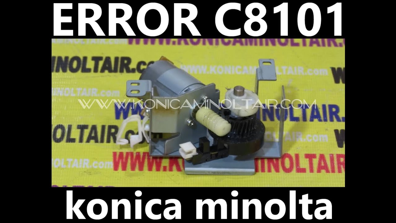 ERROR C8101  konica minolta