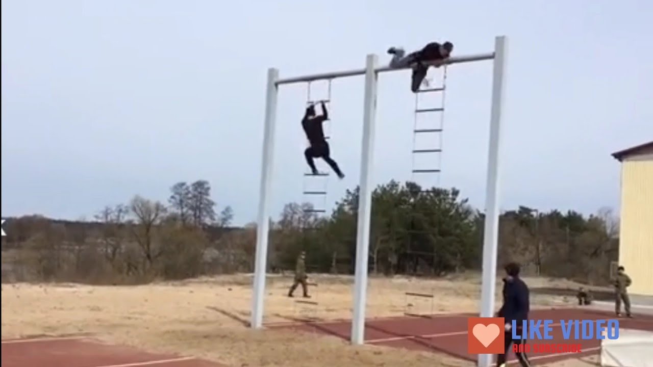 Russian army obstacle test