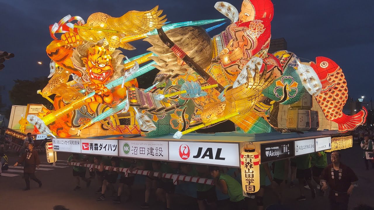 青森ねぶた祭 2023 第五夜 8/6 4K (夜間運行最終日)