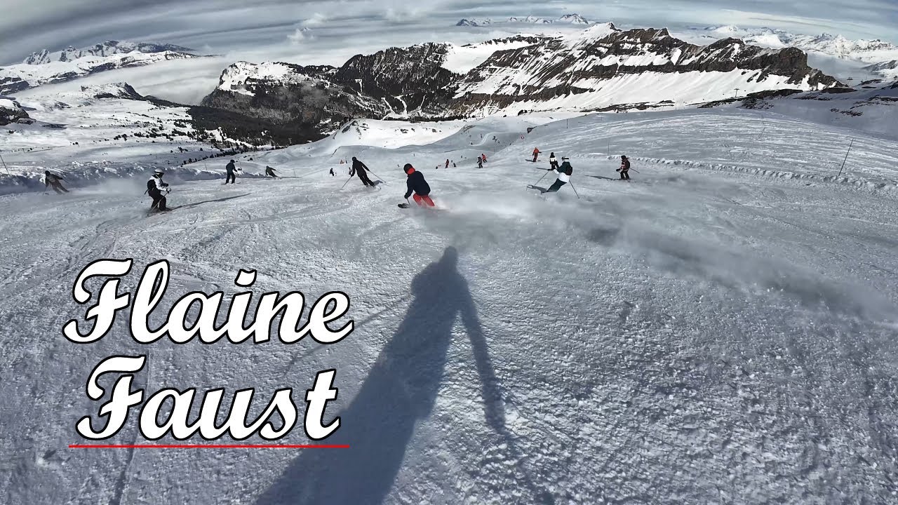 Skiing in Flaine - Faust | 4km Red slope Top to Bottom