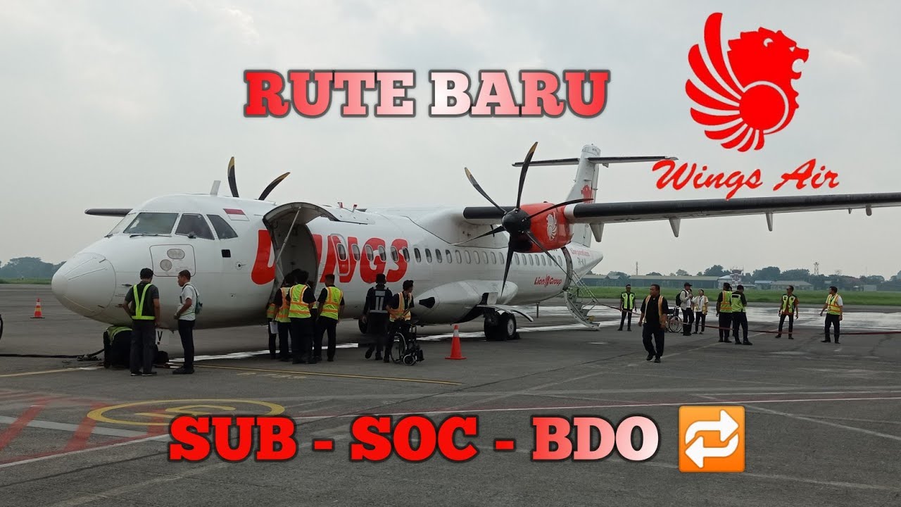 Inaugural Flight Wings Air IW1914 ATR 72-600 PK-WJV