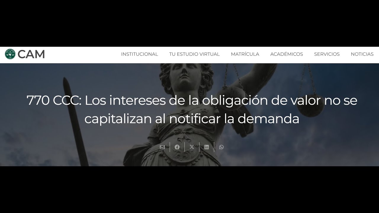 770 CCC: Los intereses de la obligación de valor no se capitalizan al notificar la demanda
