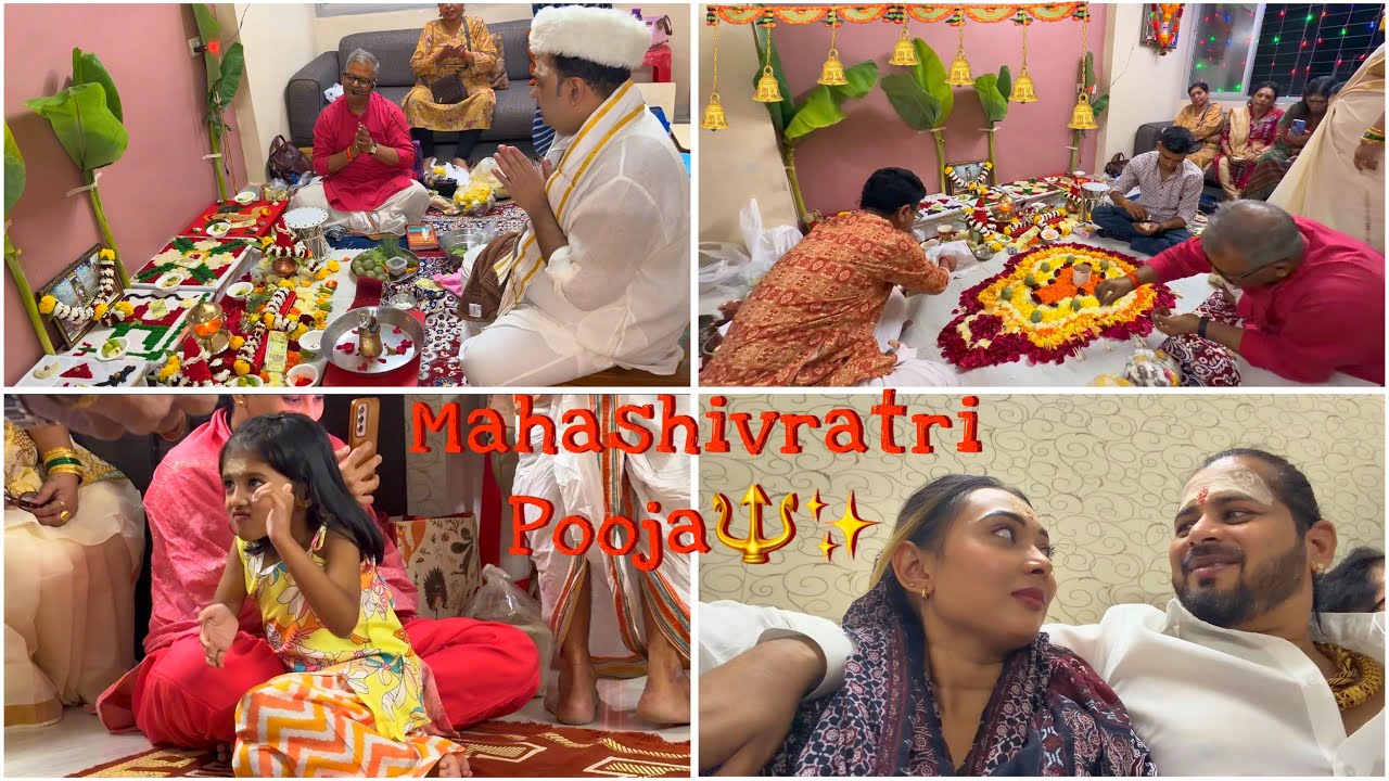 Mahashivratri 🔱 Pooja At Home ❤️ must watch this beautiful vlog ✨ 