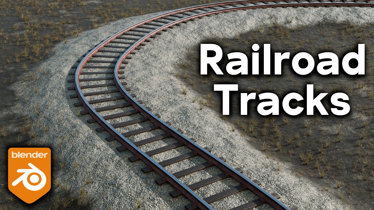 Creating Customizable Railroad Tracks in Blender (Tutorial)