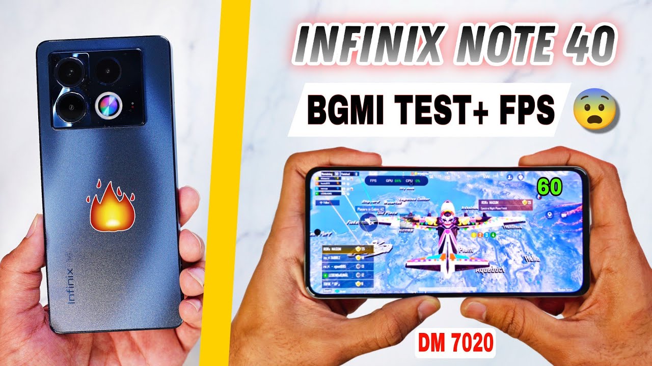 Infinix Note 40 5G Bgmi Pubg Test | Bgmi graphics settings, gyro | infinix note 40 bgmi battery test