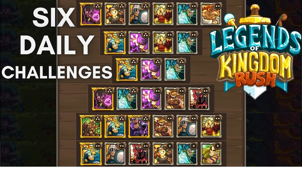 6 Random Daily Challenges in Legends of Kingdom Rush