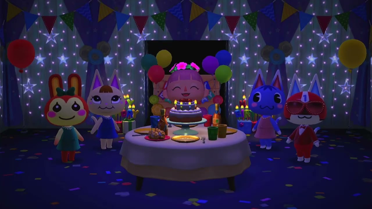 ACNH: @AmorClaus’s birthday party!