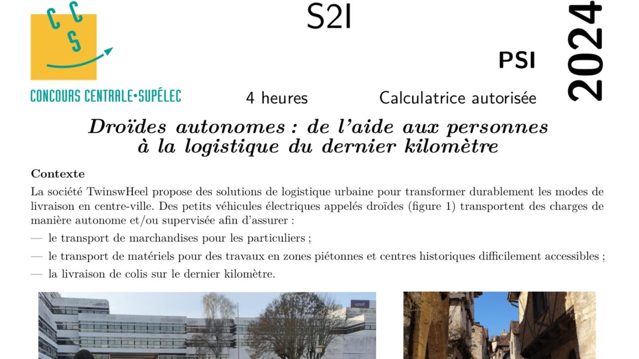 Centrale Supelec 2024 - Manipulation des schémas blocs