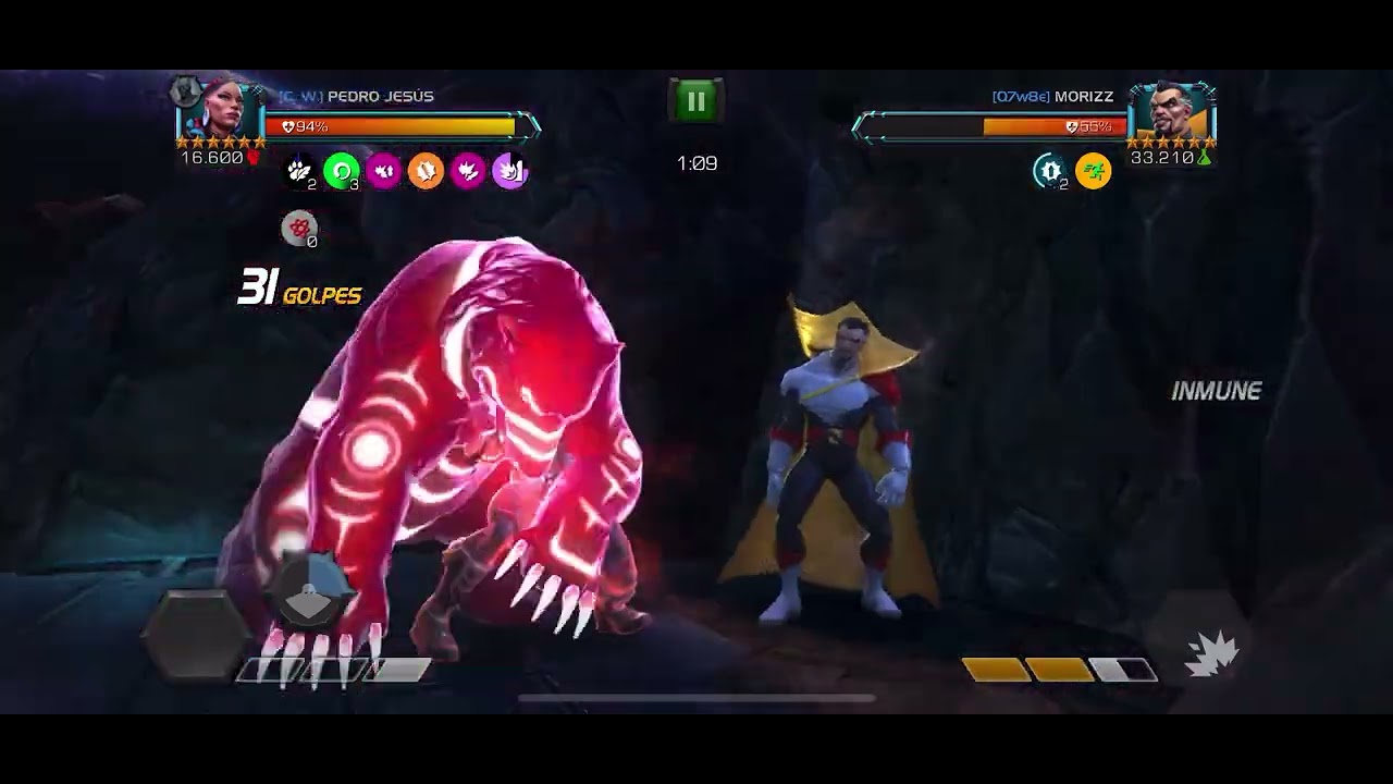 Chee'ilth vs Conde Nefaria MCOC - Una guerrera con un buen potencial