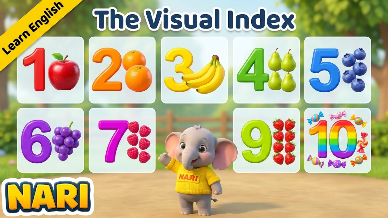 Nari Teaches Numbers 1–10 🌿 | Fun English Counting for Kids