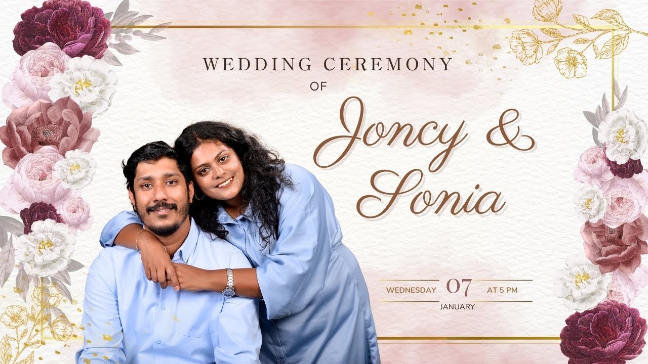 Wedding Ceremony Of JONCY and SONIA || Watch LIVE