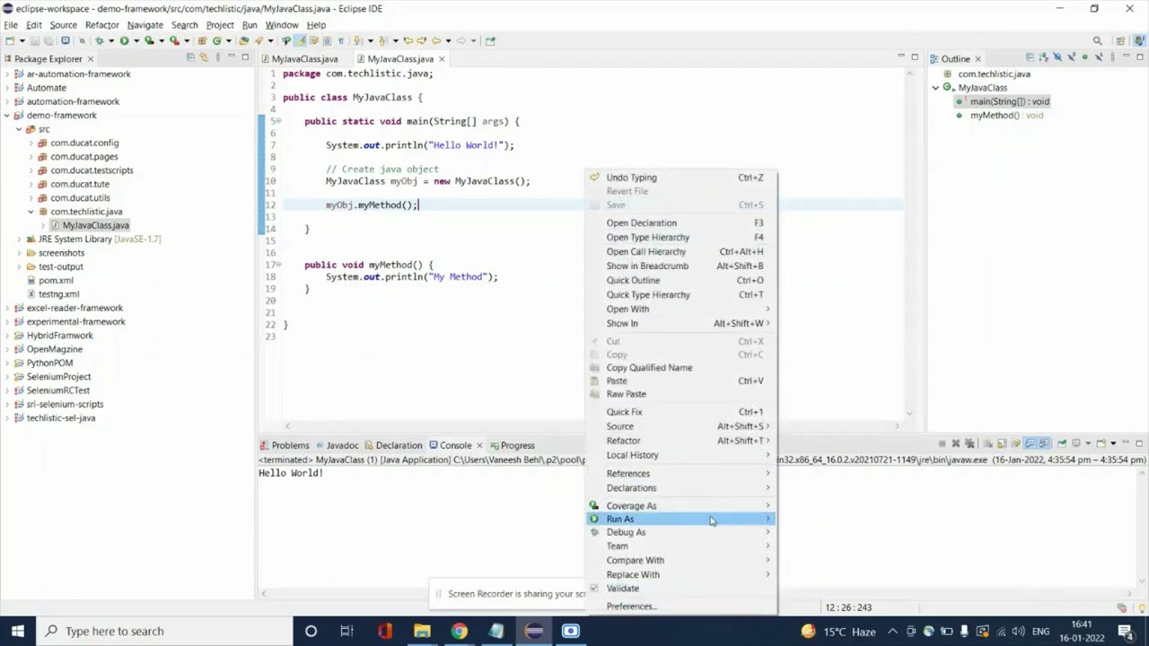 What is Java Class and Object?