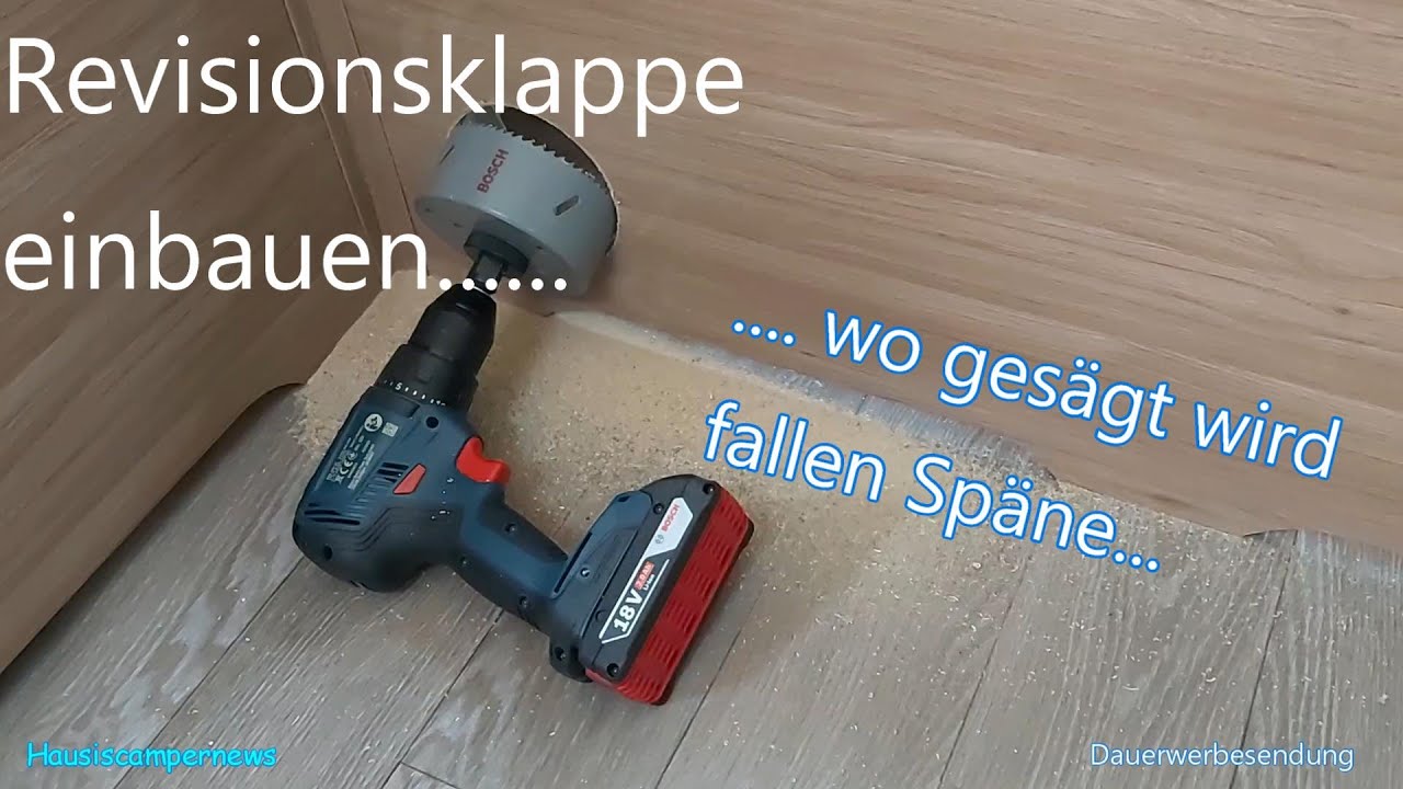 61 - Hobby 515 UHL - Revisionsklappe einbauen
